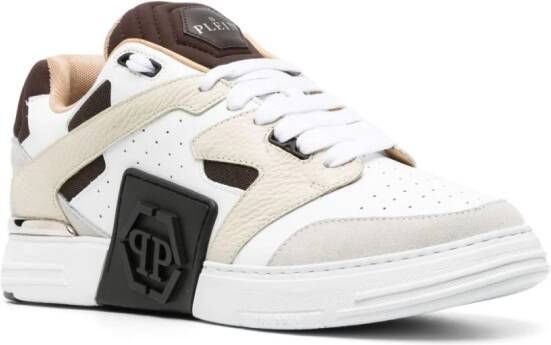 Philipp Plein Phantom Street leren sneakers Wit