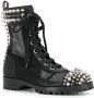 Philipp Plein Veterlaarzen met studs Zwart - Thumbnail 2