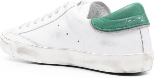 Philippe Model Paris Sneakers met gerafeld-effect Wit