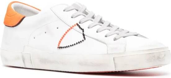 Philippe Model Paris Prsx leren sneakers met logo-applicatie Wit