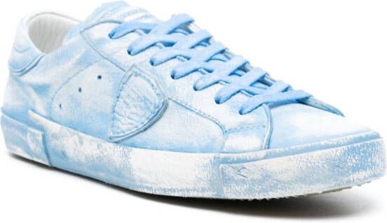 Philippe Model Paris Prsx sneakers met gerafeld effect Blauw