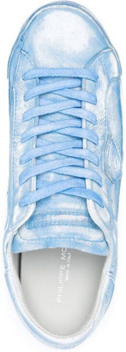 Philippe Model Paris Prsx sneakers met gerafeld effect Blauw