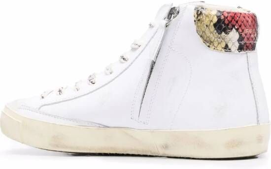 Philippe Model Paris PRSX sneakers met slangenhuid-effect Wit