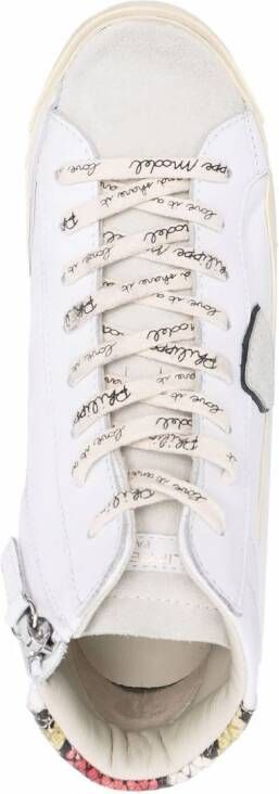 Philippe Model Paris PRSX sneakers met slangenhuid-effect Wit