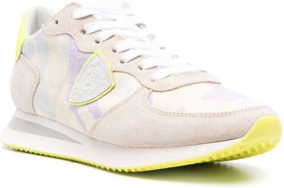 Philippe Model Paris Sneakers met colourblocking Beige