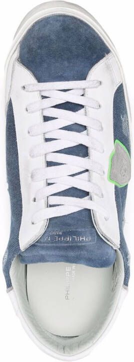 Philippe Model Paris Sneakers met gerafeld detail Blauw