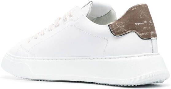 Philippe Model Paris Temple tweekleurige sneakers Wit