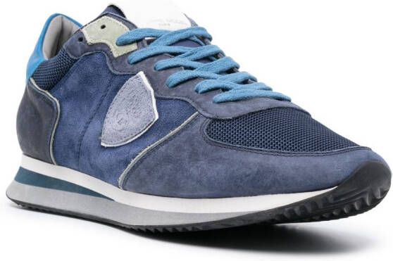 Philippe Model Paris TRPX suède sneakers Blauw