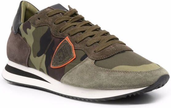 Philippe Model Paris TRPX sneakers met camouflageprint Groen