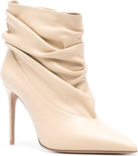 Philosophy Di Lorenzo Serafini x Malone Souliers Francesca 100mm laarzen Beige