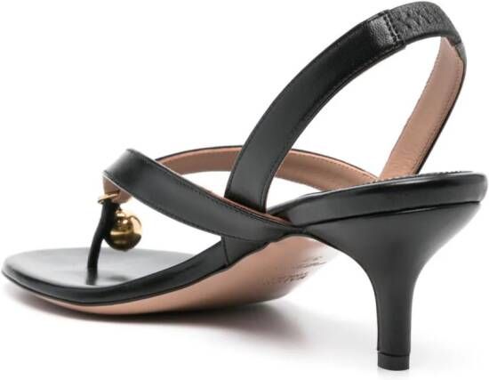 Philosophy Di Lorenzo Serafini x Malone Souliers Lucie 65 leren sandalen Zwart