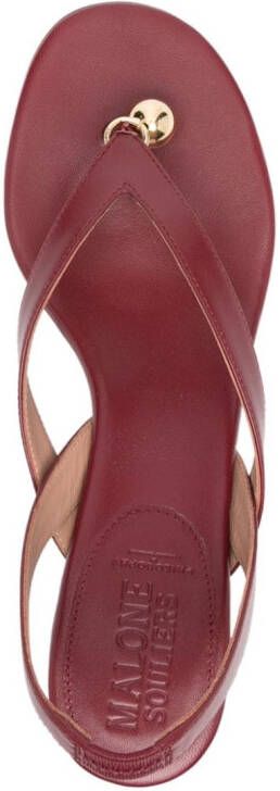 Philosophy Di Lorenzo Serafini x Malone Souliers Lucie 70 leren sandalen Rood