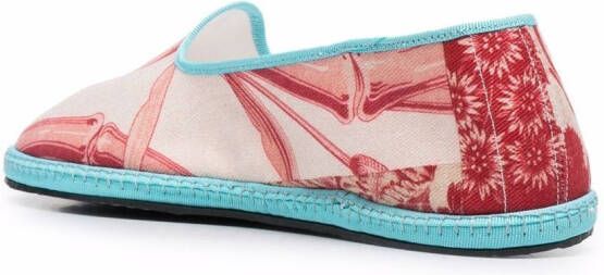 Pierre-Louis Mascia Loafers met print Rood