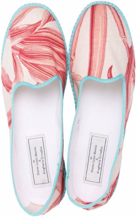 Pierre-Louis Mascia Loafers met print Rood