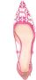 PINKO Love Birds 50mm pumps met jacquard Roze - Thumbnail 4