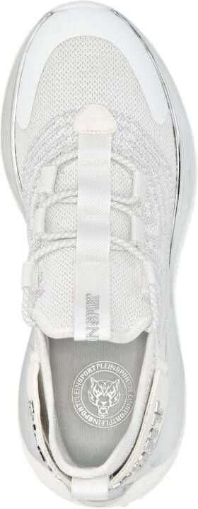 Plein Sport Gen X.02 metallic sneakers Wit