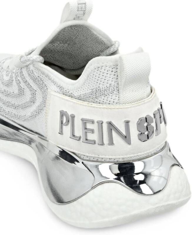 Plein Sport Gen X.02 metallic sneakers Wit