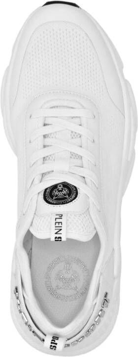 Plein Sport Sneakers met logo en mesh Wit