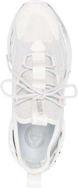 Plein Sport Metallic sneakers Wit