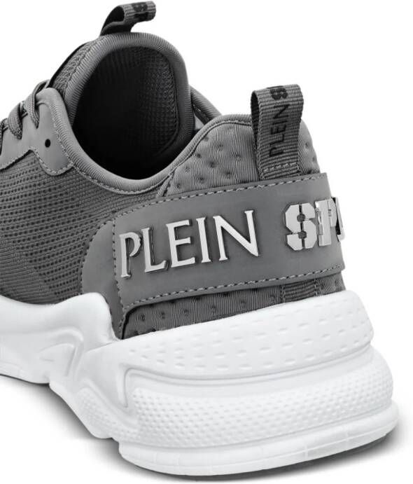 Plein Sport Sneakers verfraaid met logo Grijs