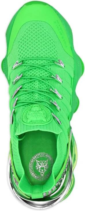 Philipp Plein Tiger Attack Gen X 04 Scratch sneakers Groen