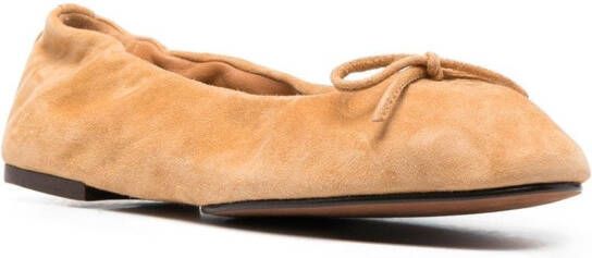 Polo Ralph Lauren Ballerina's met strikdetail Beige