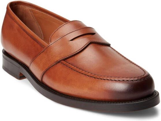 Polo Ralph Lauren Braygan leren loafers Bruin