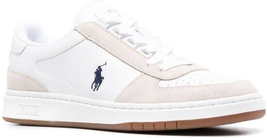 Polo Ralph Lauren Court leren sneakers Wit