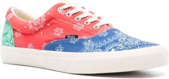 Polo Ralph Lauren Sneakers met colourblocking Geel