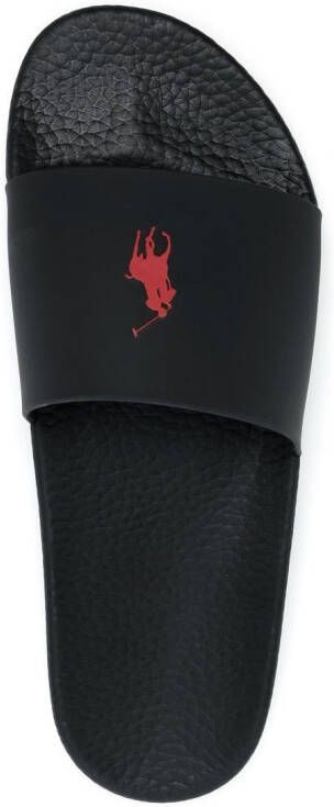 Polo Ralph Lauren polo pony-print pool slides Zwart