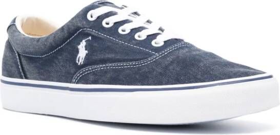 Polo Ralph Lauren Sneakers met logo en vlakken Blauw