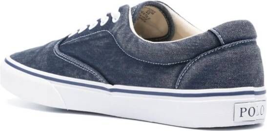 Polo Ralph Lauren Sneakers met logo en vlakken Blauw