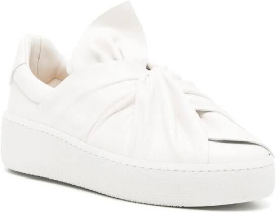 Ports 1961 Bee leren sneakers Wit