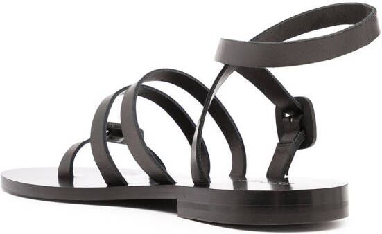 Ports 1961 Leren sandalen Zwart