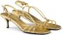 Prada Leren sandalen 55 mm Goud - Thumbnail 2