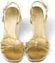 Prada Leren sandalen 55 mm Goud - Thumbnail 4