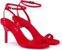 Prada Rene sandalen met geometrische hak Rood - Thumbnail 2