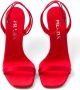 Prada Rene sandalen met geometrische hak Rood - Thumbnail 4