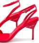 Prada Rene sandalen met geometrische hak Rood - Thumbnail 5