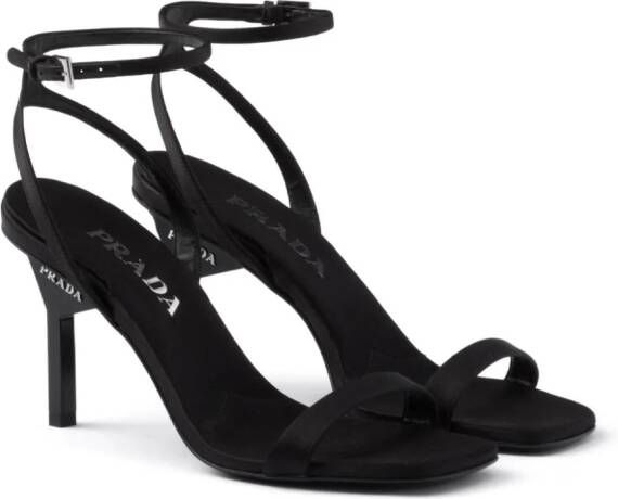 Prada Rene sandalen met geometrische hak Zwart