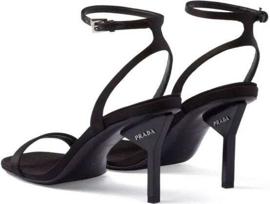 Prada Rene sandalen met geometrische hak Zwart