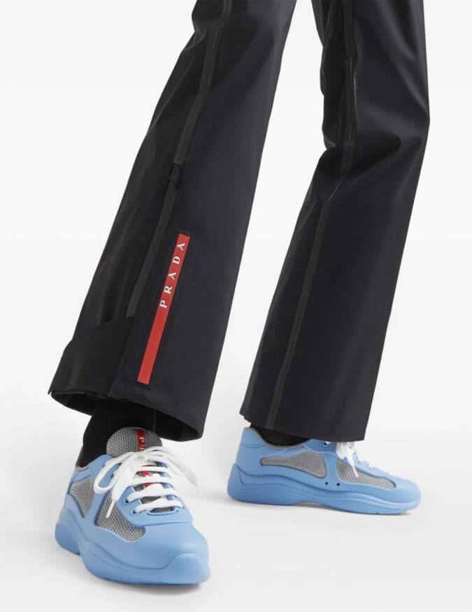 Prada America's Cup sneakers met vlakken Blauw