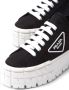 Prada Double Wheel low-top sneakers Zwart - Thumbnail 4