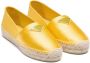 Prada Espadrilles met logoplakkaat Geel - Thumbnail 2