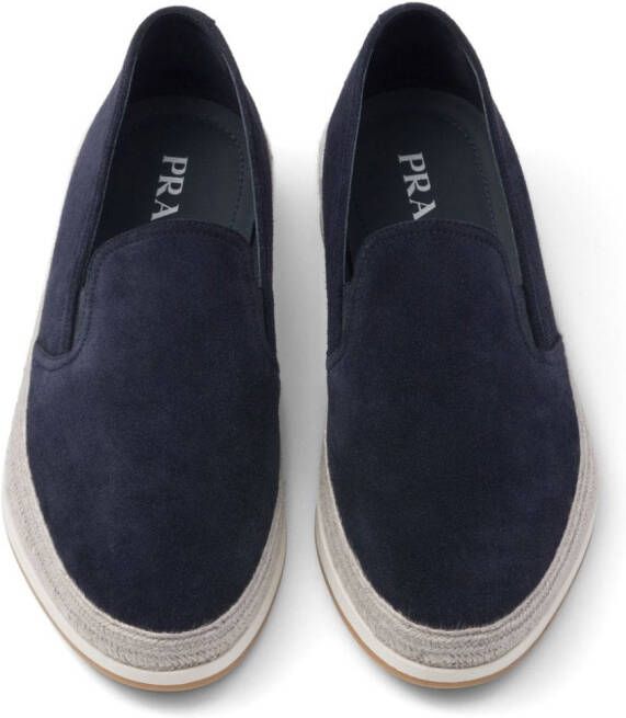 Prada Espadrilles met ronde neus Blauw