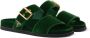 Prada Fluwelen slippers Groen - Thumbnail 2