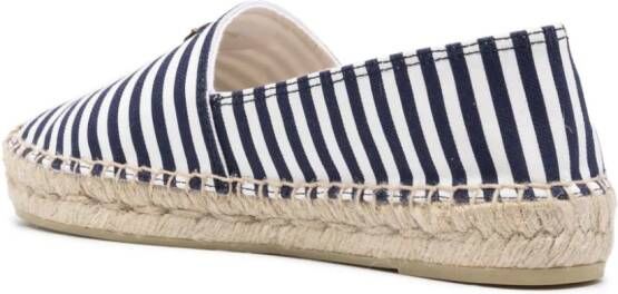 Prada Gestreepte espadrilles Blauw