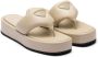 Prada Gewatteerde sandalen Beige - Thumbnail 2