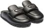 Prada Gewatteerde slippers Zwart - Thumbnail 2