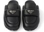 Prada Gewatteerde slippers Zwart - Thumbnail 4